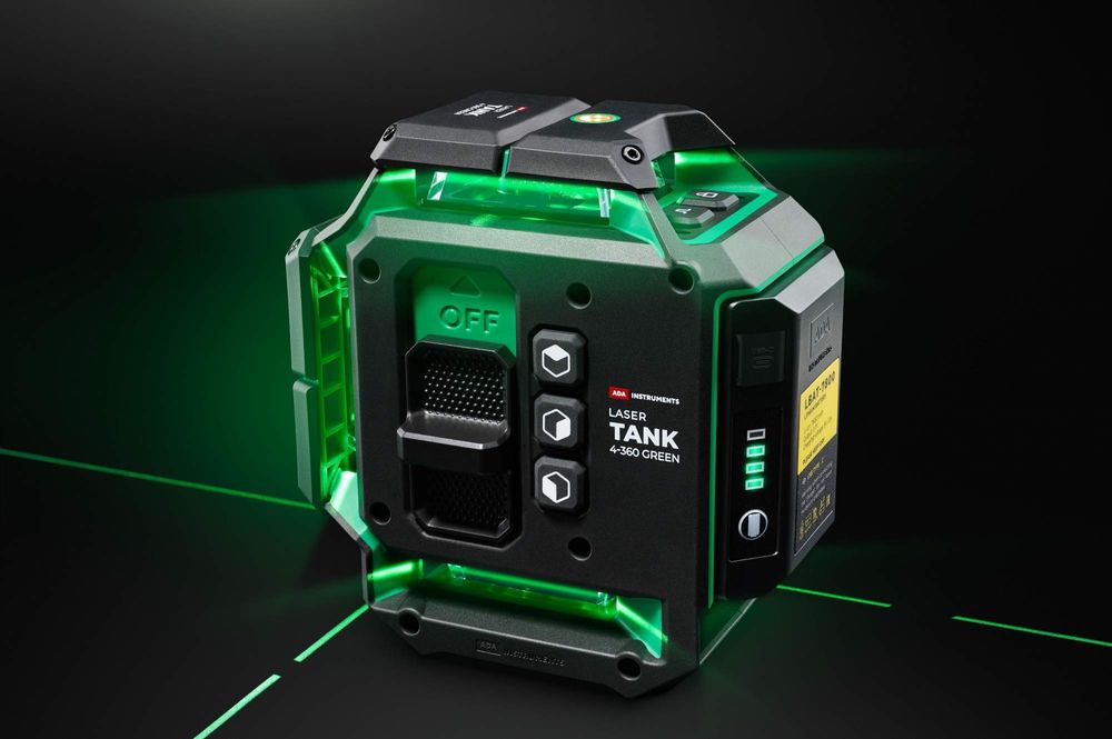 Профессиональный лазерный уровень ADA LaserTANK 4-360 GREEN Ultimate E