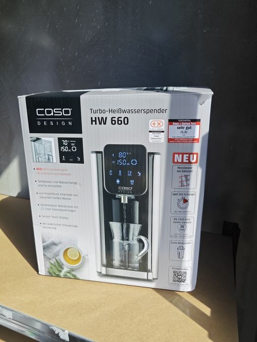 Турбо диспенсър за топла вода Caso HW 660 – Инокс | Без забележки, в кутия
