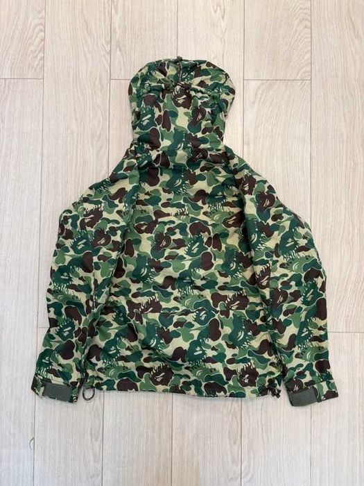 A Bathing Ape Green Nigo Flame Camo Snowboard Jacket