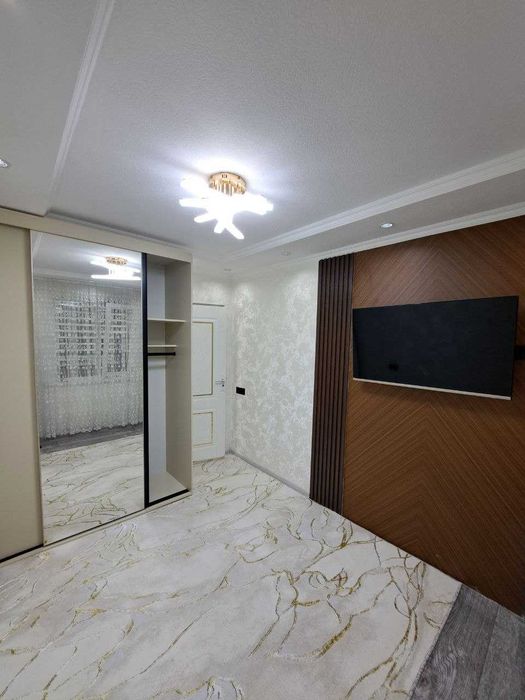 1 xona 2 qilingan kvartira, yangi remont va barcha jixozlari bilan