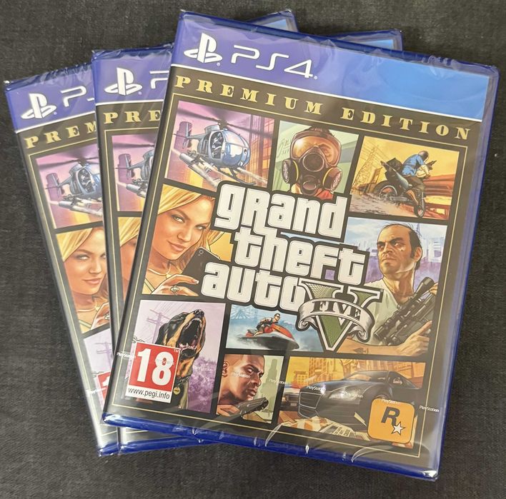 чисто нови Grand Theft Auto V Premium Edition за PS4/PS5, GTA V, GTA 5