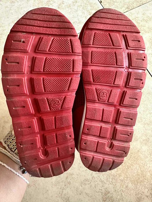 Бебешки обувки ponki summer red