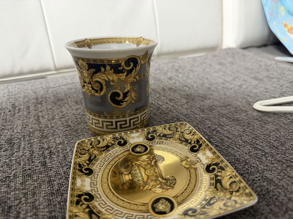 Set Cană și Farfurie Versace Rosenthal Originală