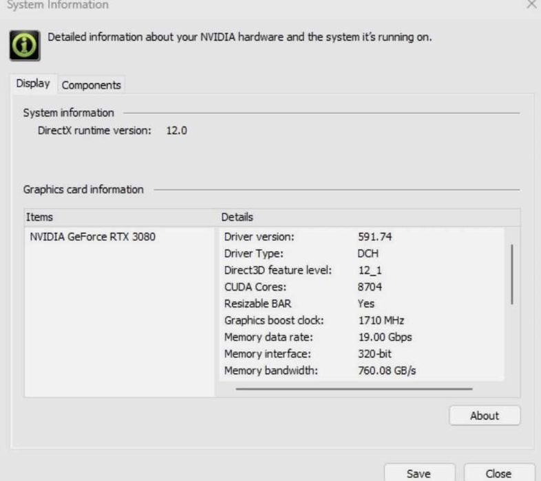 GeForce RTX 3080 10GB GDDR6X  (NON LHR)