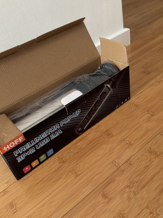 Prelungitor pop-up blat Hoff 3 prize + 2 USB 2.1 A