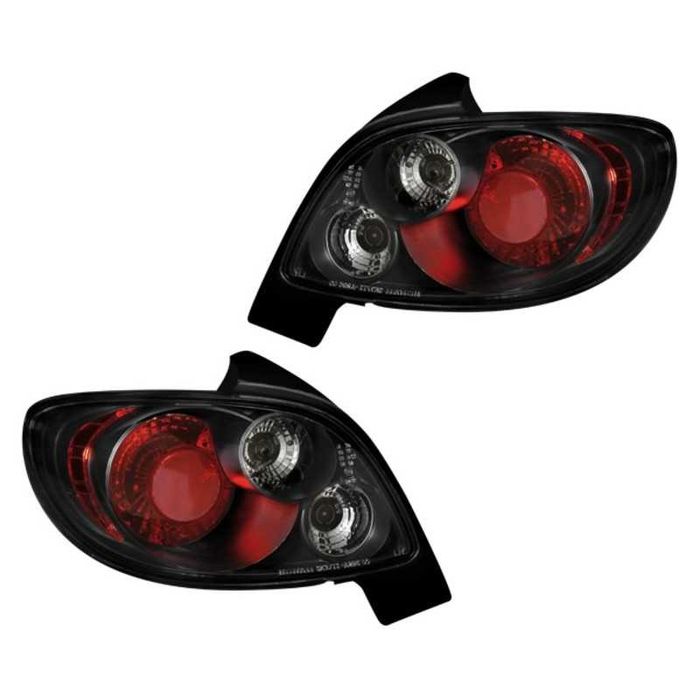 Стопове Пежо 206 Кристални тъмни Тунинг хечбек Peugeot 206 98-09г.