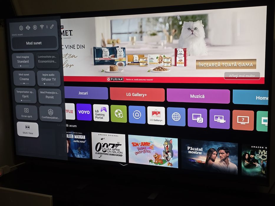 LG QNED Smart TV 4K Ultra - 165cm 100Hz - AI procesor - stare execelenta