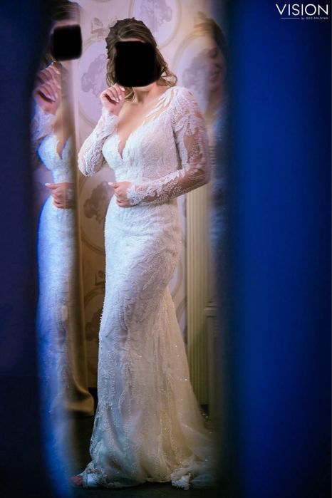 Rochie mireasa Maya Fashion lunga sirena + A-line 2 in 1