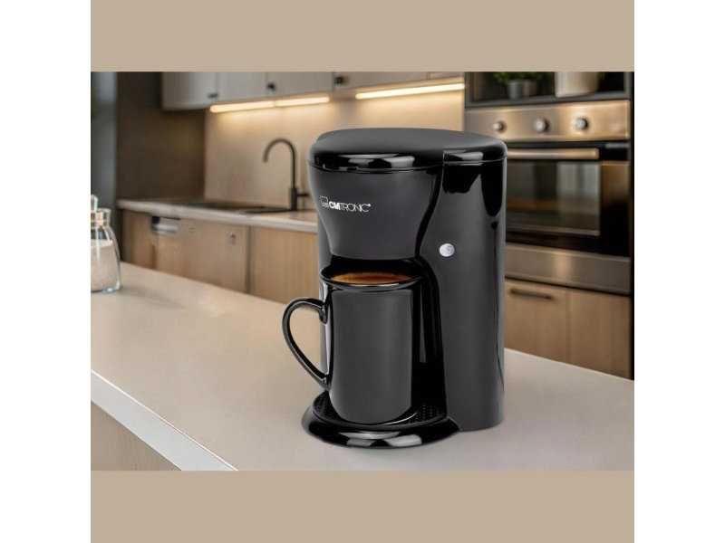 Кафемашина за Шварц Кафе с Керамична Черна Чаша Clatronic KA 3356