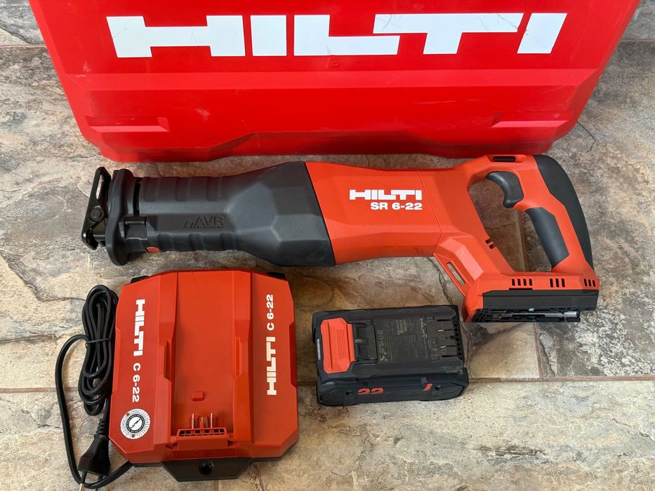 Hilti SR 6-22 Nuron саблен трион + 5.2Ah батерия и зарядно