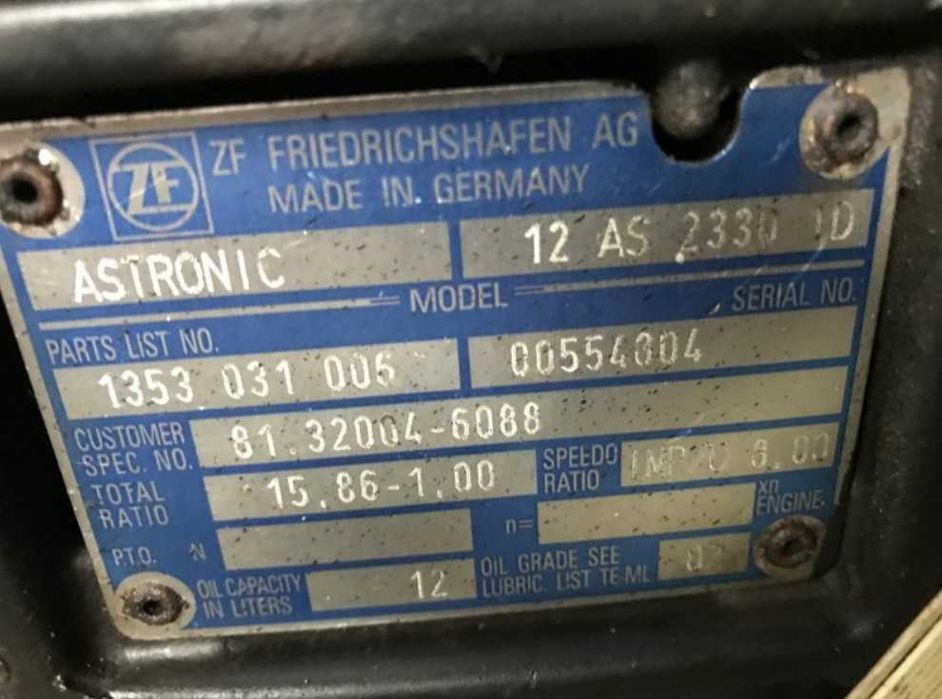 Cutie de viteze ZF 12AS 2330TD camion MAN - Piese de schimb MAN