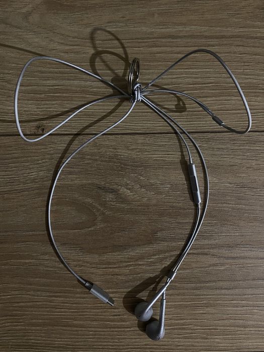 Дизайнерский брелок Apple EarPods USB-C custom silver 1/1