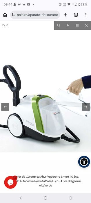 Aparat de curățat cu abur Polti Vaporetto Smart