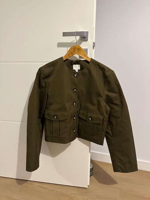 Jachetă NOUĂ, damă, H&M, S, kaki