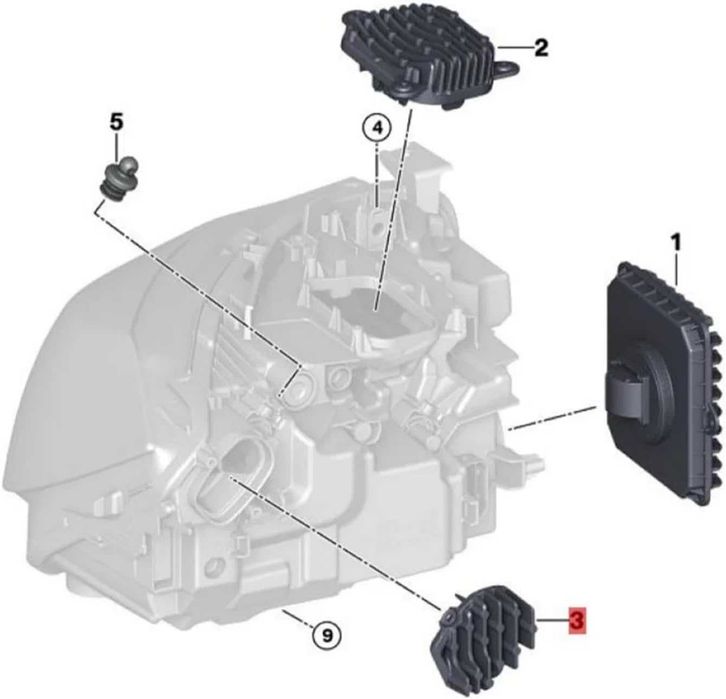 Modul led semnalizare NOU dreapta stanga BMW seria 3 Gran Turismo F34