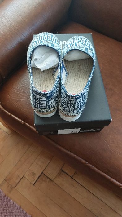 Espadrile Love MOSCHINO Dama Nr 36 Noi