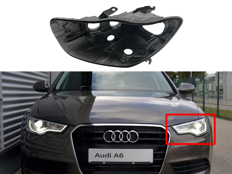Основа (корпус) за фар на Audi A6 C7 Ксенон