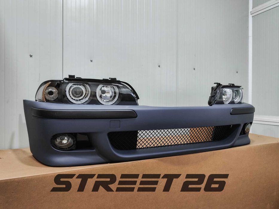 Pachet Bara Fata M BMW E39 (1995-2003) si Faruri Angel Eyes Halogen