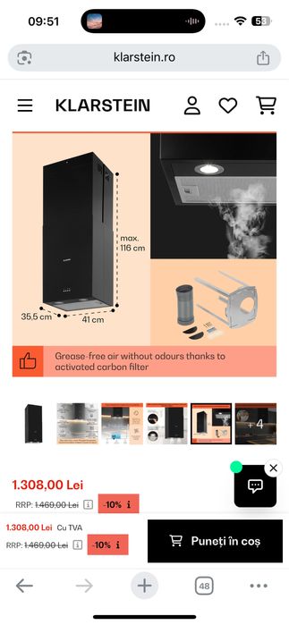 Hota klarstein noua nefolosita