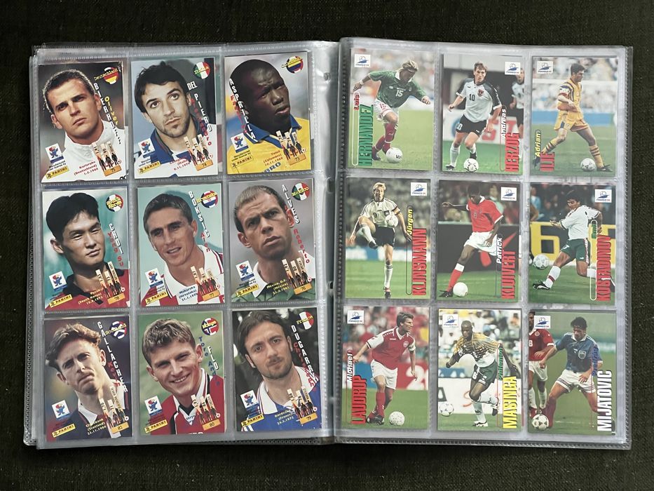 Panini World Cup 1998 Franta 98 Set Complet 100 Trading Cards / Binder