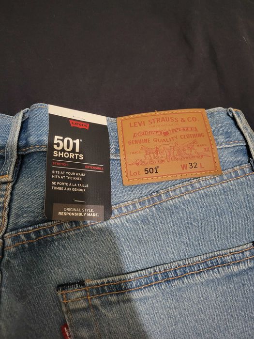 Kъси дънкови панталони Levi's 501 W32 x 9
