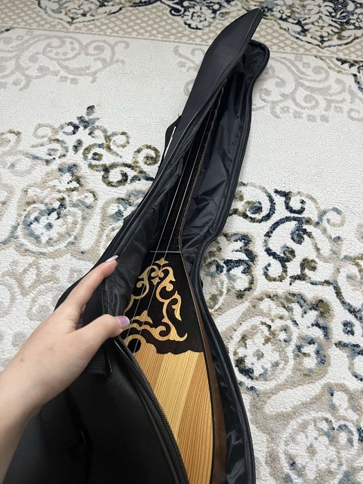 Домбыра вместе с чехлом