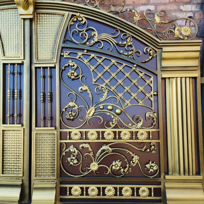 Ворота кованные большие 3D