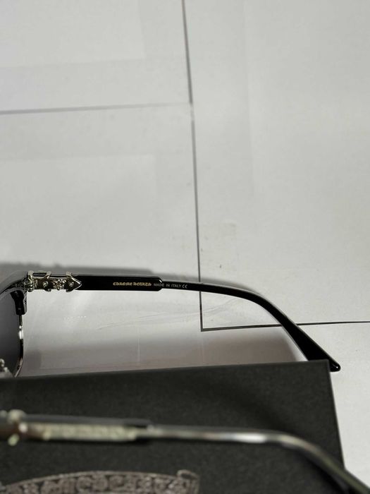 Ochelari de Soare Chrome Hearts Negru & Argintiu