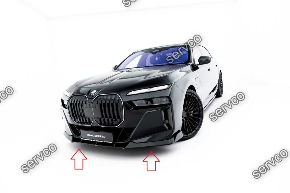 Pachet Set Splitter Exterior Prelungiri Body kit tuning Bmw Seria 7 G70 740d / 740i M-Pack 2022- v17 - Maxton Design