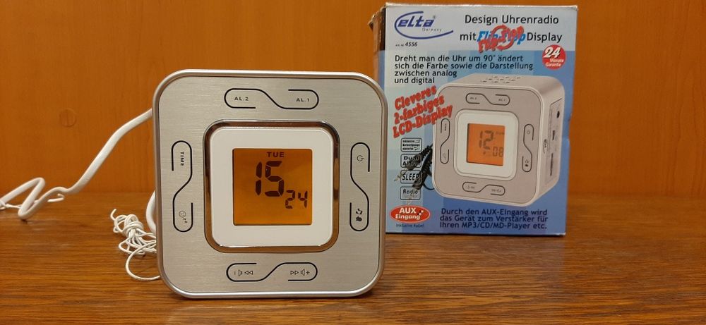 Radio ceas digital LCD dual cu alarma dubla - nou