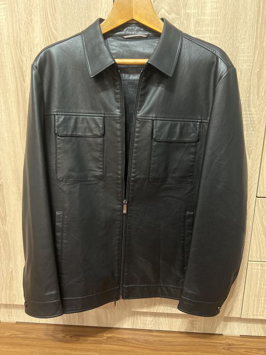 Куртка кожанка-мужская