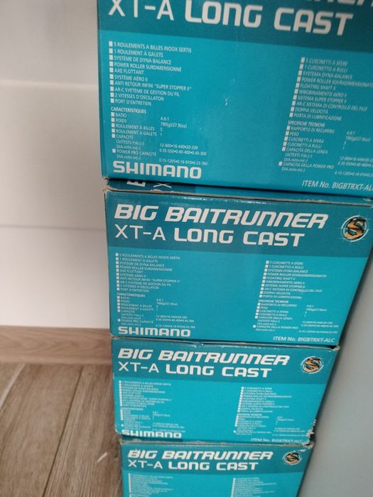 Mulinete Shimano Big Baitrunner XTA Long Cast, senzori Delkim.