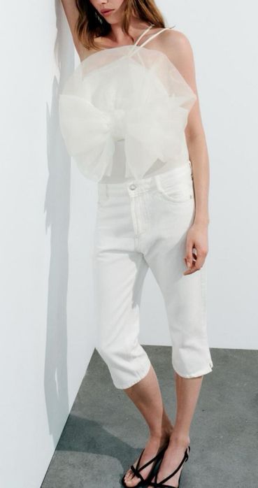 Боди Zara с тюлена панделка