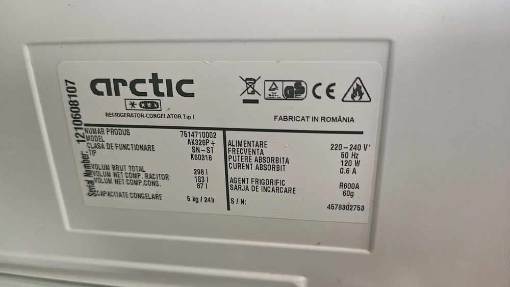 Refrigerator arctic 300l