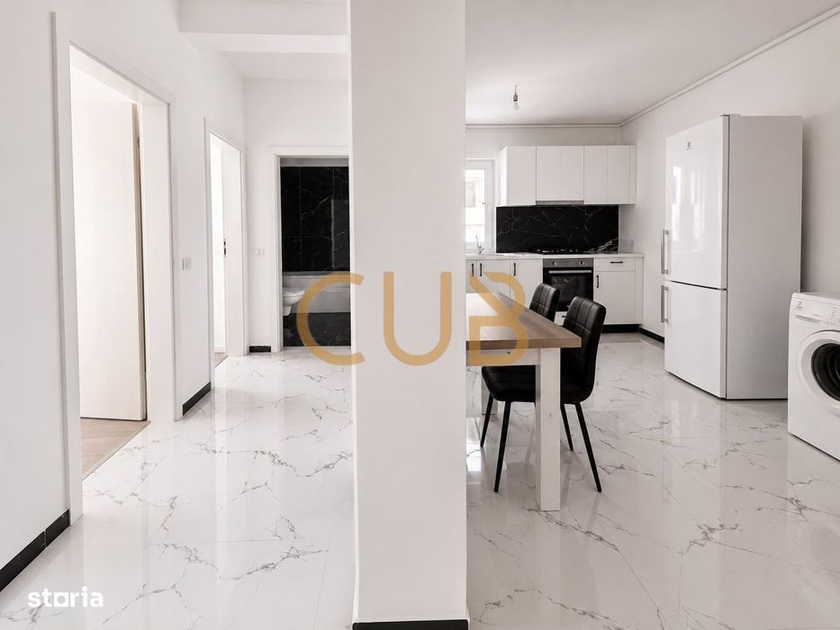2cam mobilat+utilat | bloc nou,centrala, parcare,lift | Giroc - IQ