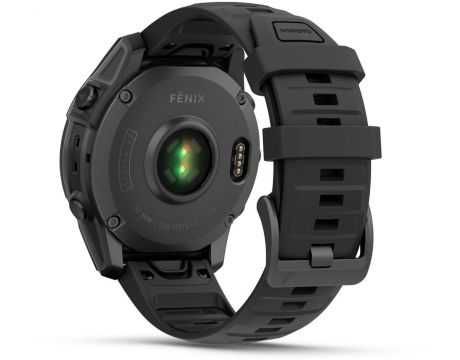 Garmin Fenix E GPS 47mm - Black Slate Grey Steel, Silver Stainless Steel