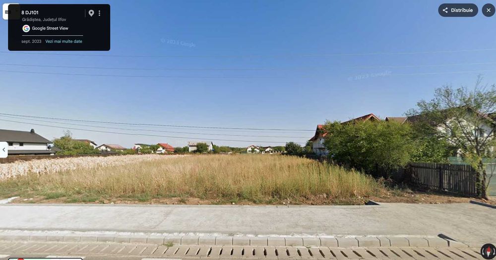 Teren intravilan 700 mp Gradistea