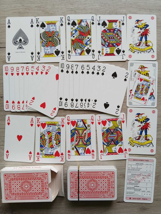 Стари карти за игра 2 тестета комплект за Бридж