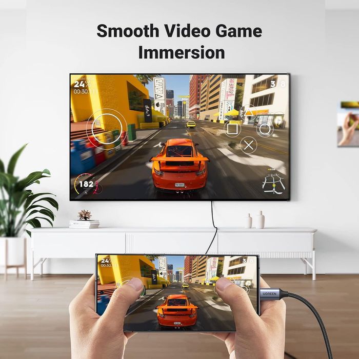 Cablu USB C- HDMI UGREEN (4K la 60Hz) 1,1 m,sigilat