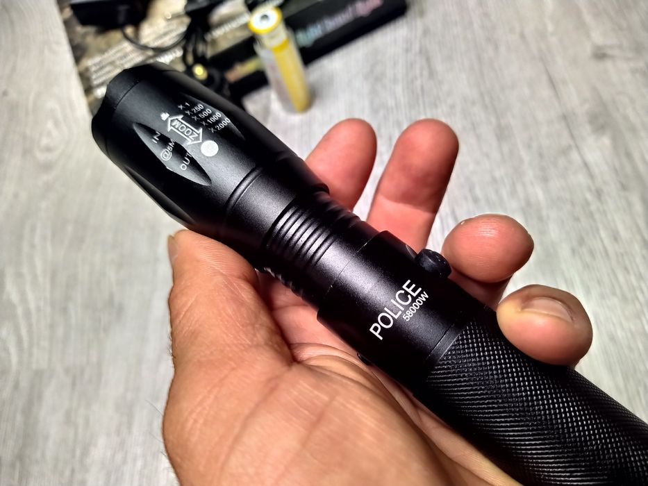 Lanterna Profesionala POLICE cu LED CREE T6 - ZOOM - 5 FAZE