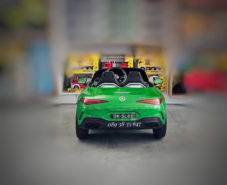 ТОП ЦЕНА!НОВО!Акумулаторна кола Mercedes SL63 AMG с 12V,МЕКИ ГУМИ,USB