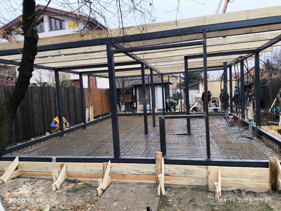 Construim case din structura metalica și panou sandwich