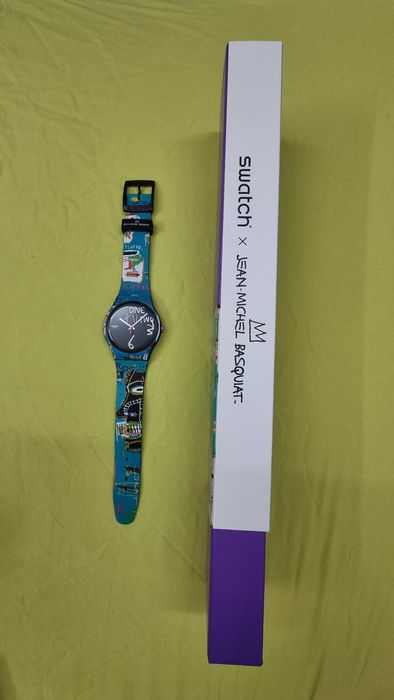 Часовник Swatch Ishtar By Jean-Michel Basquiat SUOZ356