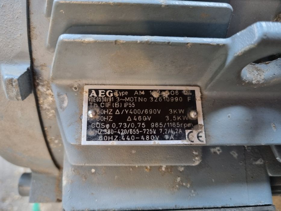 Motor electric  trifazat AEG 3,5 kw