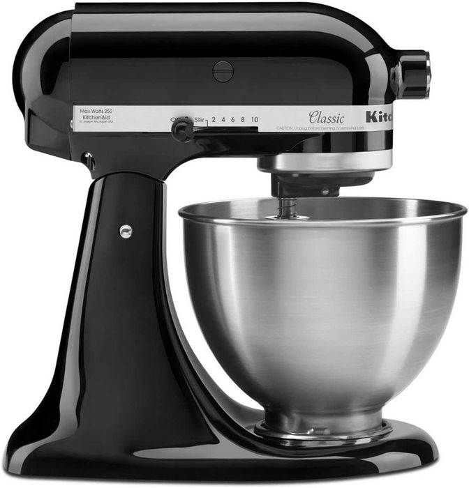Нов Планетарен Миксер с Купа Кухненски Робот KitchenAid 5K45SSEOB, 4.3 л, Сlassic, 2 години Гаранция
