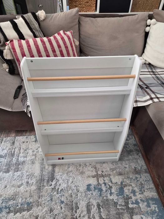 Bibliotecă din lemn albă Ugrow