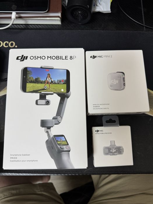 Стабилизатор DJI Osmo Mobile 8P Creator Combo + DJI Mic Mini 2 идеал