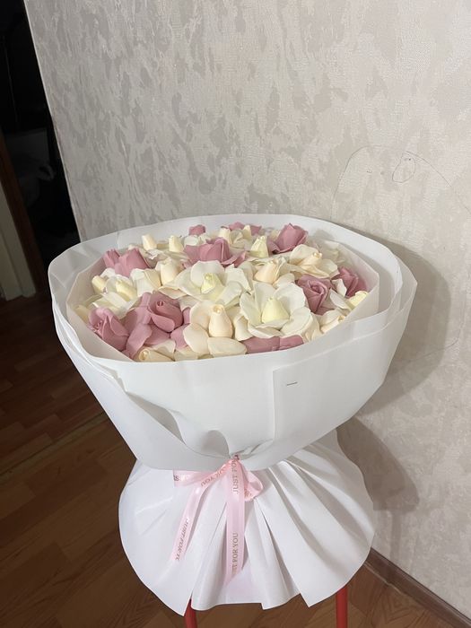 Букеты розы из мыльных роз