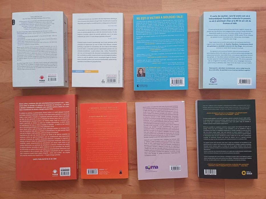 Colecții: Ilie Cioară-700 RON, Neuroștiințe -300 RON, Sănătate-250 RON