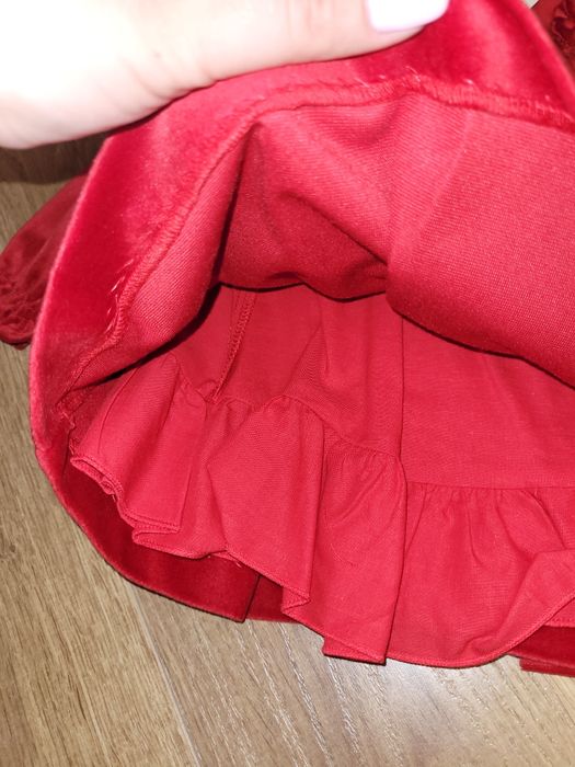 Нова червена коледна рокля Mayoral, 12 месеца